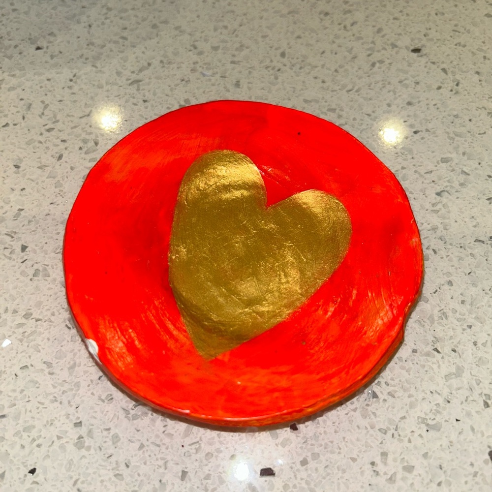 Handmade heart dish!!